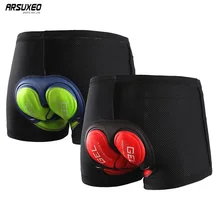 ARSUXEO, мужское, женское нижнее белье для велоспорта, 5D гелевая подкладка, MTB, шорты для горного велосипеда, велосипедные шорты, компрессионные, дышащие, 001B