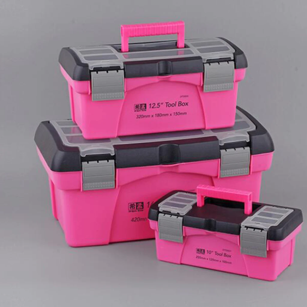 Pink Storage Box Toolbox Household Storage Box Multi-function Box