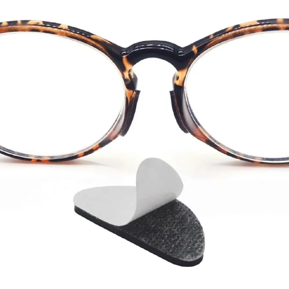 5Pairs Glasses Nose Pads Adhesive Silicone Nose Pads Non-slip White Thin Nosepads for Glasses Eyeglasses Eyewear Accessories