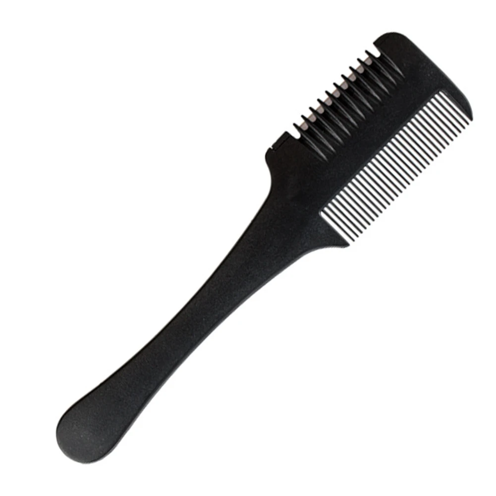 Триммер для волос держатель для волос Расческа парикмахерское лезвие бритва парикмахерский режущий инструмент Профессиональная стрижка Расческа с лезвием, проста в эксплуатации