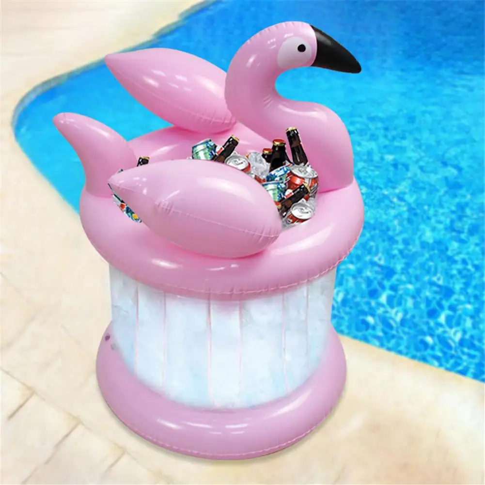 

Giant Pink Flamingo Inflatable Ice Bucket Cooler 2019 Newest Summer Party Toys Pool Beach Accessories Drink Beer Bar Cup Holder1