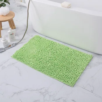 

Simple solid color Chenille floor mat bathroom anti-slip mat toilet water-absorbing door mat entrance hall bedroom kitchen mat