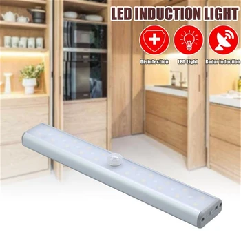 

Auto-Sensing LED Sterilization UV Wardrobe Lamp Dual Mode 28 Leds 2835 SMD USB Charging LED Night Light for Cabinet Bedroom