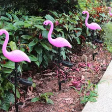 Садовая лампа свет газон свет Фламинго Солнечный светодиодный подарок для дома открытый вечерние Ландшафтные лампы Водонепроницаемый украшение для сада Садоводство