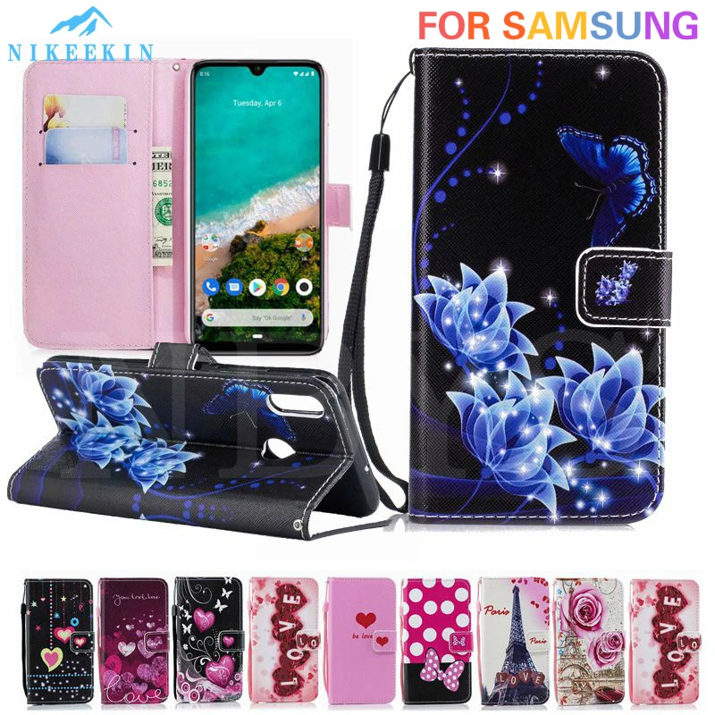 Кожаный чехол кошелек для Samsung S10e J4 J6 A9S A6 2018 откидной силиконовый на Galaxy A10S A20S A30S