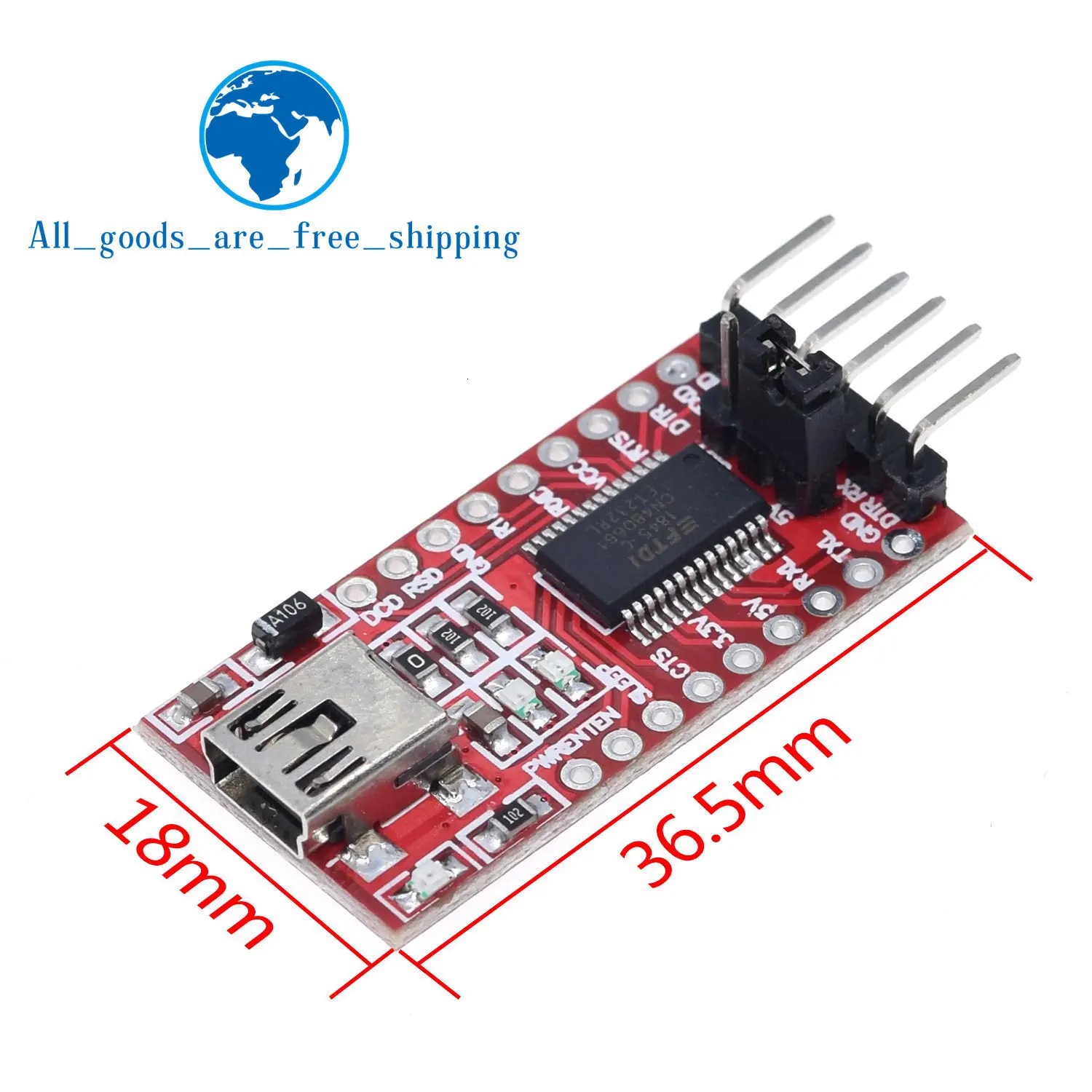 FT232RL FTDI USB 3,3 V 5,5 V to ttl модуль последовательного адаптера forArduin Mini port. Купите хорошее качество! Пожалуйста, выберите меня