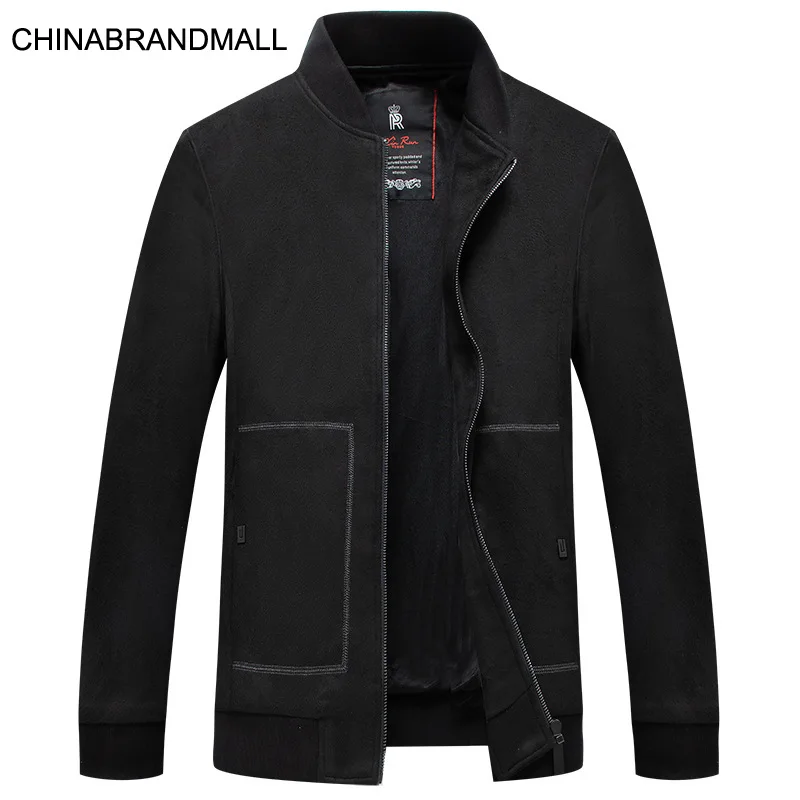 

Men Plus Fat Plus Size Baseball Collar Coat Male Fat Man Leisure Jacket