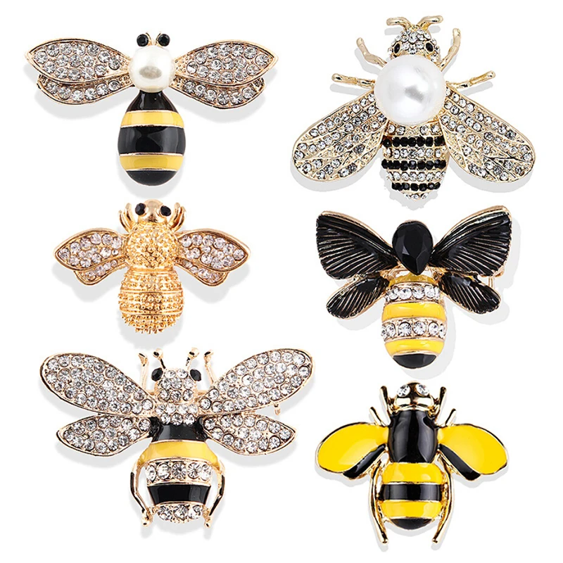 

Vintage Bee Metal Brooches Insect Brooch Pin Women&Men Jewelry Cute Small Bumblebee Badges Fashion Cloth Decors Accessories 1PC