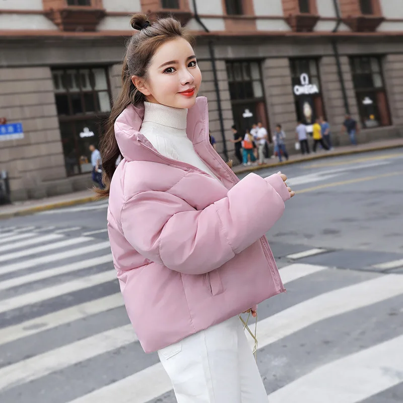 2019 новая осенняя и зимняя куртка в уличном стиле женский пуховик хлопковая