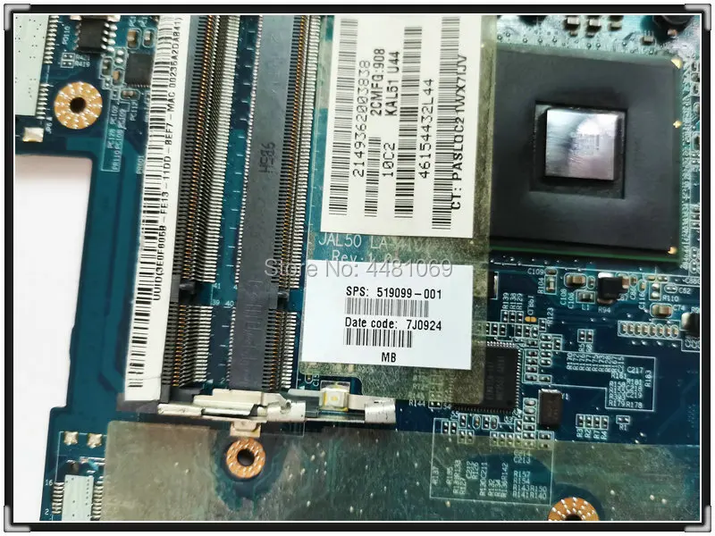 Placa-mãe para computador, placa mãe para laptop hp compaq cq40 ddr2