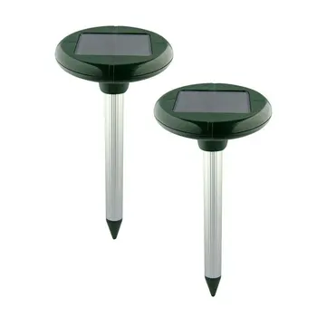 

2pcs Solar Energy Ultrasonic Electronic Mosquito Repellent Outdoor Camping Fishing Practical Insects Repeller