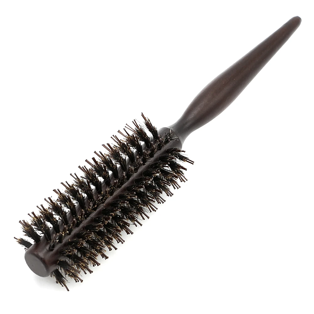 Круглая Антистатическая щетка для волос с нейлоновой щетиной 1 шт.|wood brush comb|straight