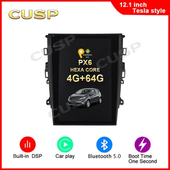 

Android 9 Vertical Screen Tesla style Car GPS Navigation For Ford Fusion/Mondeo 2013- head unit multimedia player tape recorder