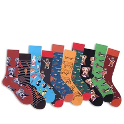 Autumn Winter New Style Long Stockings Fashionable Colorful Cartoon Animal Socks for Adults Mens Socks