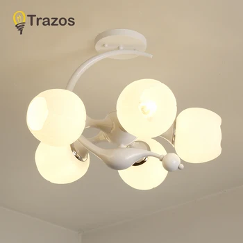 

LED Ceiling Light Modern Panel Lamp Lighting Fixture Living Room Bedroom Kitchen Surface Mount Flush Glass lampshade