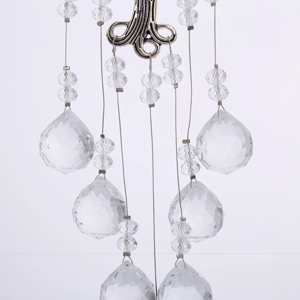 Crystal Wind Chime Crystal Hanging Prism Ornament Dream Catcher Plated Sun Catchers Hanging Decor for Outdoor Garden Windchimes sun catcher,sun catchers,window ornament