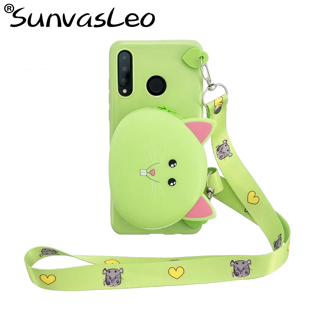 Мягкий 3D чехол-портмоне для huawei P20 P30 mate 10 20 30 Lite Pro P Smart Z Y6 Y7 Y9 Prime Honor 7A 8S 8X9 10 Lite