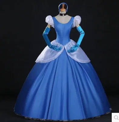 Costumebuy сказочные сказки Золушка Принцесса Золушка косплей голубое платье Хэллоуин вечерние женские бальные платья для девочек свадебное платье подружки невесты на заказ