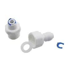 

1PCS 1/4" To 1/2" Male/Femal Thread Quick Connector Butt Pneumatic Pipe Connection Fittings Slip Lock Quick-connectors 1Pc