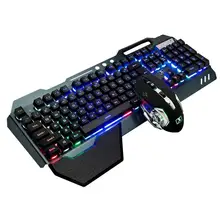 Para jogos teclado e mouse sem fio teclado e mouse conjunto led teclado e mouse kit combos