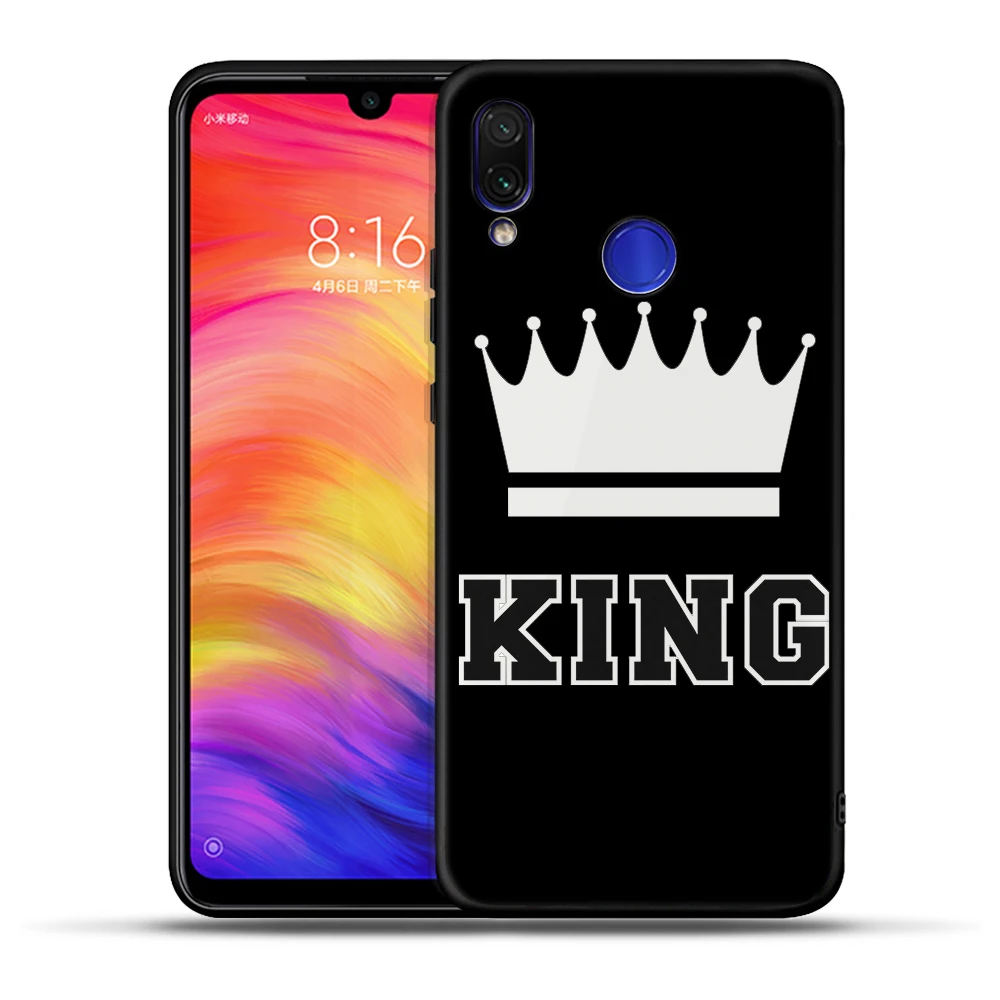 Чехол для телефона King queen Xiaomi mi 8 A2 Lite A1 9 Pocophone F1 матовый чехол красный mi 5 Plus 6 6A 7 Note 5 6 7 Pro мягкий чехол из ТПУ