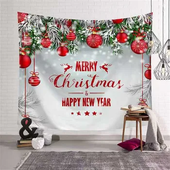 

Fashion Tapestry 3D Christmas Wall Hangings Carpet Hippie Tapestry Xmas Christmas Wall Polyester Fabric Tapestry