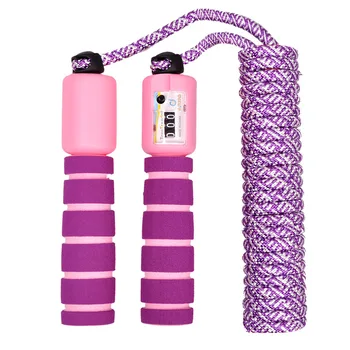 

Fitness Speed Counting Skipping Rope Adjustable Jump Rope with Counter Sports Massage Balance Mat for Exercise