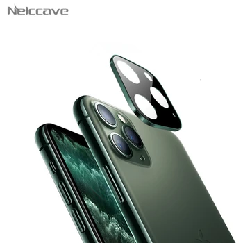 

100 Pieces Camera Lens Protective Metal Tempered Glass For Apple iPhone 11 Pro Max Len Protector Titanium Alloy Full Cover Guard