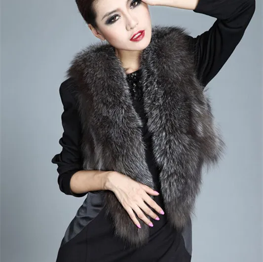 Casaco Pele Feminino Женская Осенняя короткая жилетка из искусственного меха женская куртка без рукавов пушистого размера плюс Vetement жилет из лисьего меха V496
