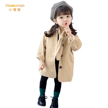 

Kids Jacket Girls With Tie Jacket Baby Girl Spring Fall Girls Casual Jackets Kids Windbreaker Coat Child Autumn Children's 3-8y