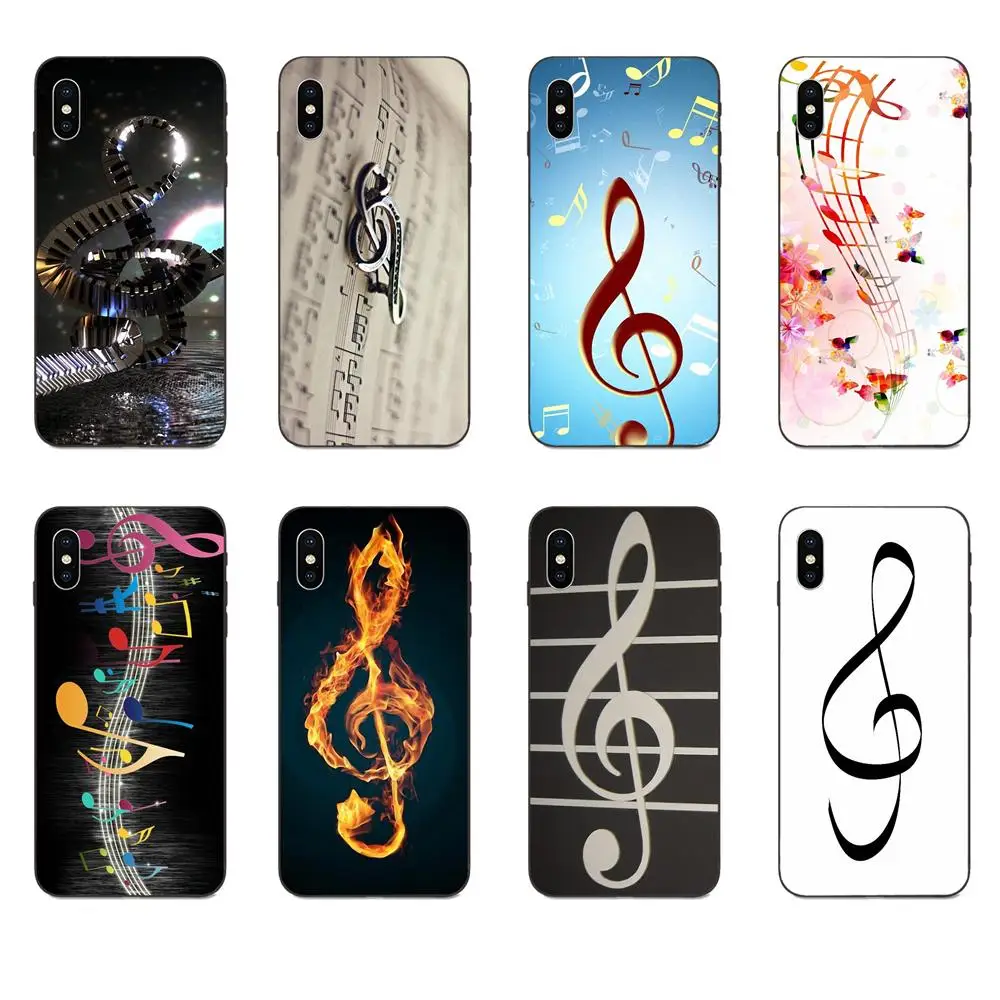 Treble Clef Music TPU Cell Cover Case For Xiaomi Redmi Note 3 3S 4 4A 4X 5 5A 6 6A 7 7A K20 Plus Pro S2 Y2 Y3 |