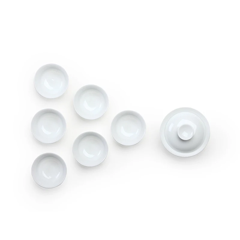 Высокое качество, чайный набор Gaiwan, включая 1 шт., чайный набор gaiwan 6 шт., чайные наборы из белого костяного фарфора, чайный набор, чайный набор для путешествий - Цвет: 01