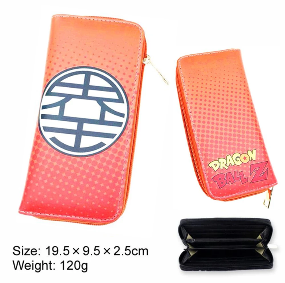 F Аниме Dragon Ball Z PU кошелек Супер Saiyan Goku мультфильм молния кожа держатели карт слои кошельки для мальчиков и девочек монета печати сумки - Цвет: F