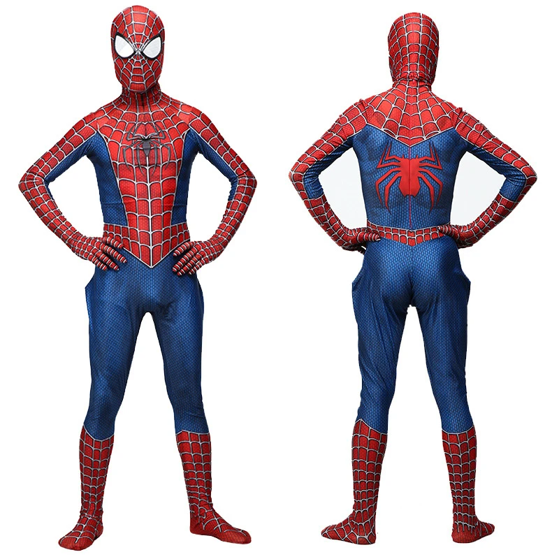 bestrating goochelaar Commandant Rood Blauw Spiderman Kostuum Spider Man Pak Spider man Kostuums Volwassenen  Kinderen Kids Spider Man Cosplay Kleding| | - AliExpress