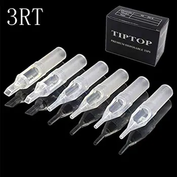 

100Pcs 3RT Disposable Tattoo Tips White Color Sterile Nozzle Tip Tattoo Needle Tubes Tattoo Machine Accessories tattoo supplier