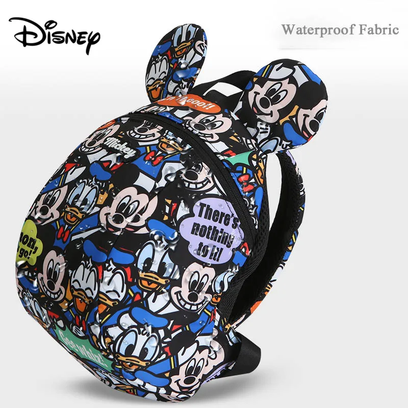 Disney Детский рюкзак От 1 до 3 лет; детские сумки милый мультяшный Микки и Минни Маус для мальчиков и девочек детский сад сумка анти-потерянный рюкзак