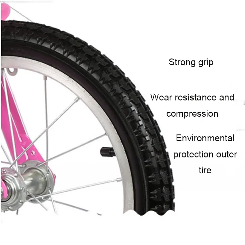 Bicicleta para Crianças Alta do Aço-carbono Anos de Idade Menino e Menina Frame Engrosse Não-slip Pneu Bicicleta Criança 212 6 Carrinhos p dirigir