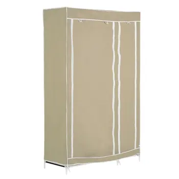 

Modern European Style 69inch Large Wardrobe Household Garment Hanger Closet Storage Rack With Shelves Protable Bedroom Furniture