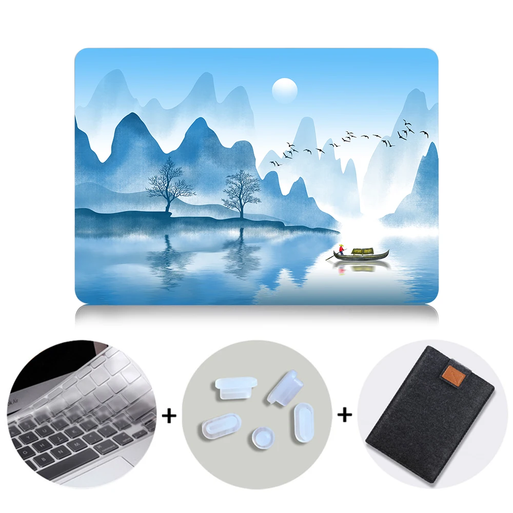Жесткий чехол MTT с рисунком чернил для Macbook Air 11 13,3 Pro 13 15 retina, чехол для ноутбука Apple mac, чехол для книги, сумка для ноутбука 12 дюймов - Цвет: MB04