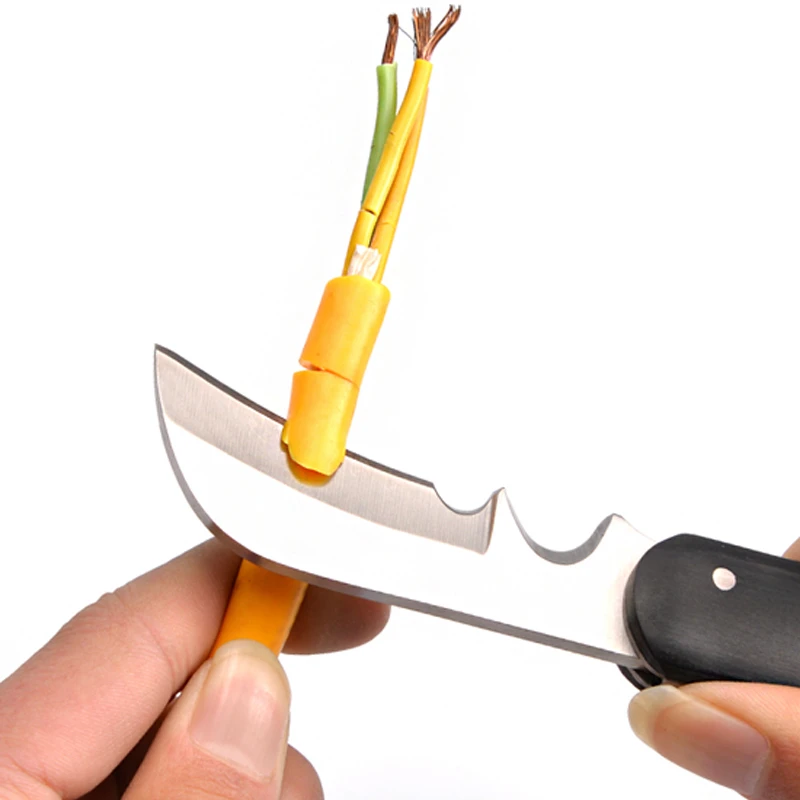 Cable Wire Stripper Knife Electrician Straight Curved Blade For High Quality Household Hand Tools | Инструменты