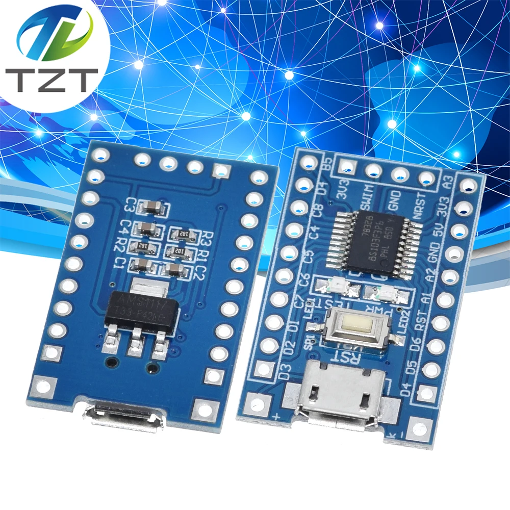 Системная плата TZT STM8S103F3P6 STM8S STM8 макетная Минимальная основная