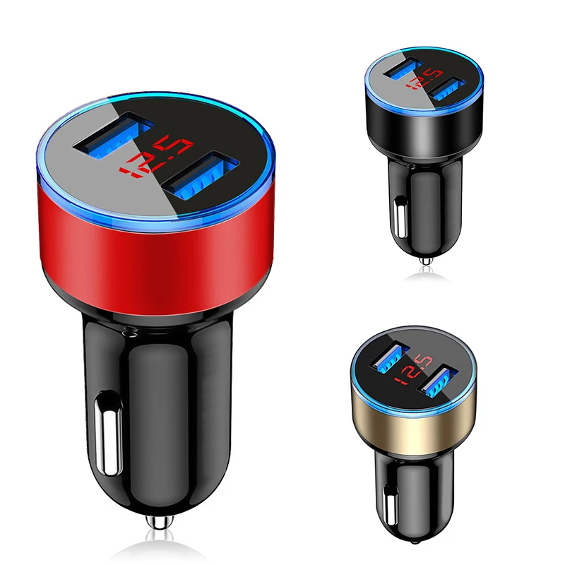 Автомобильное зарядное устройство с 2 USB портами 5 В 3 1 А|Зарядные устройства| |
