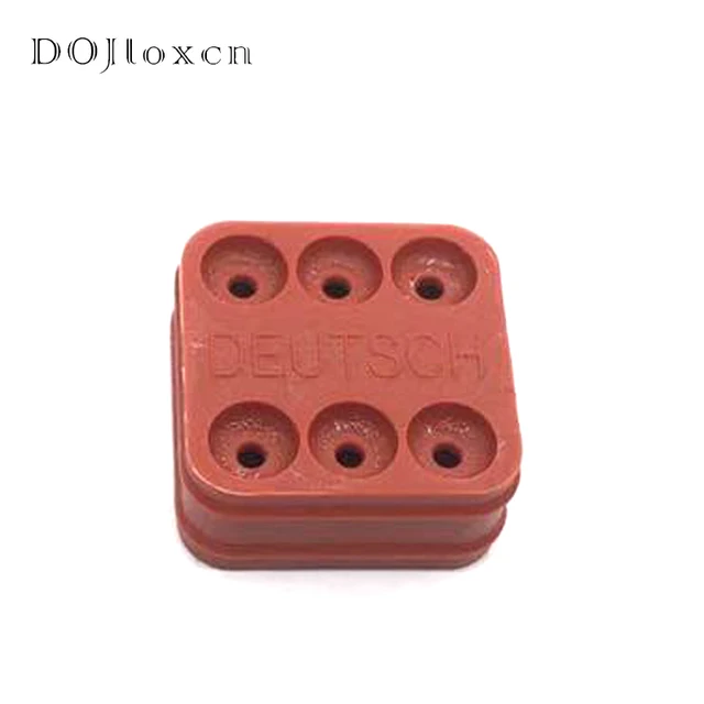 20/50/100/200/500 Pcs DEUTSCH Connector Accessories Apron Sealing Rubber Buckle For DT 2/3/4/6/8/12/Pin Male Female Connector 6p A