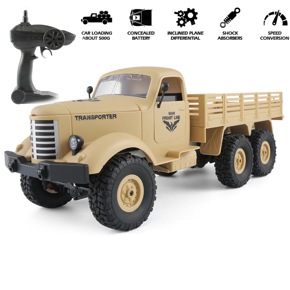 JJRC Q60 /Q61 1/16 RC грузовик 2 4G 6WD/ 4WD внедорожный гусеничный военный армейский