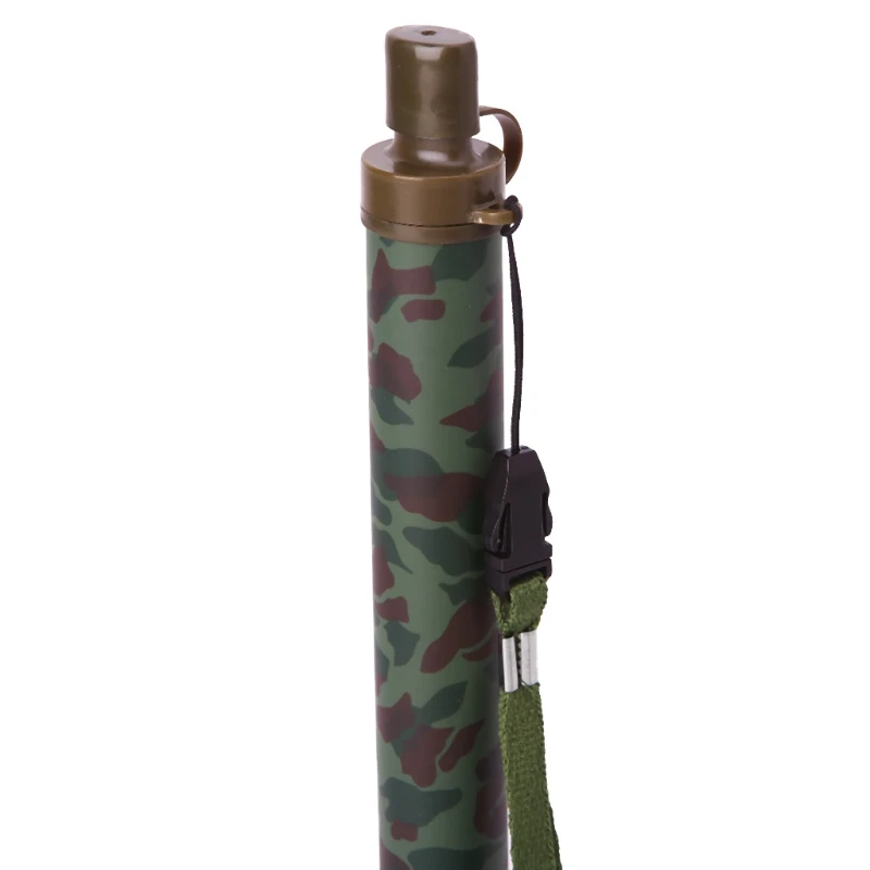 

Personal Water Filters Straw Hiking Camping Emergency Equipment Camouflage Color