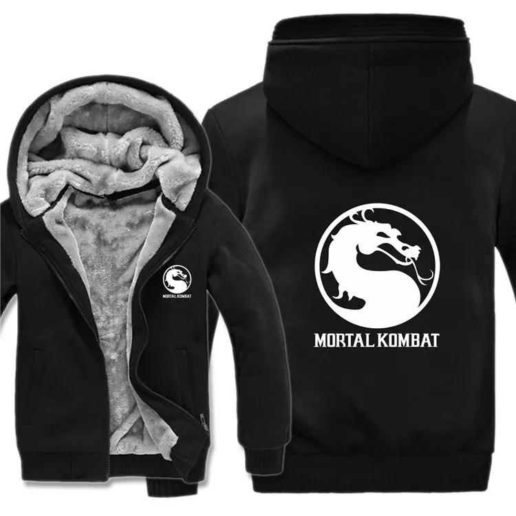 Mortal Kombat толстовки мужские модные пальто пуловер теплая куртка Mortal Kombat Кофты мужские тканевые HS-030 - Цвет: as picture1