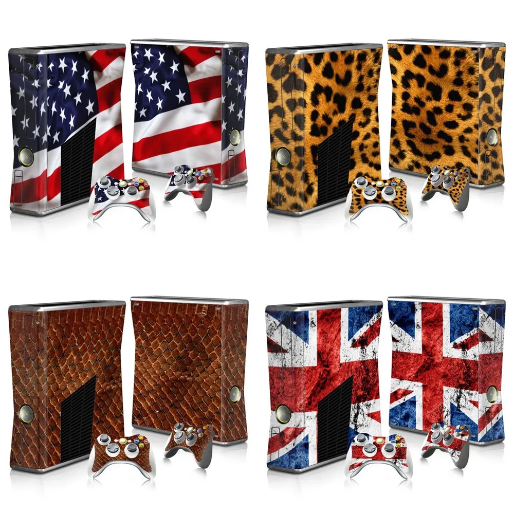 Чехол наклейка для Microsoft Xbox 360 Slim Decal Skin Console и 2 наклейки|cover sticker|cover for microsoftcover |