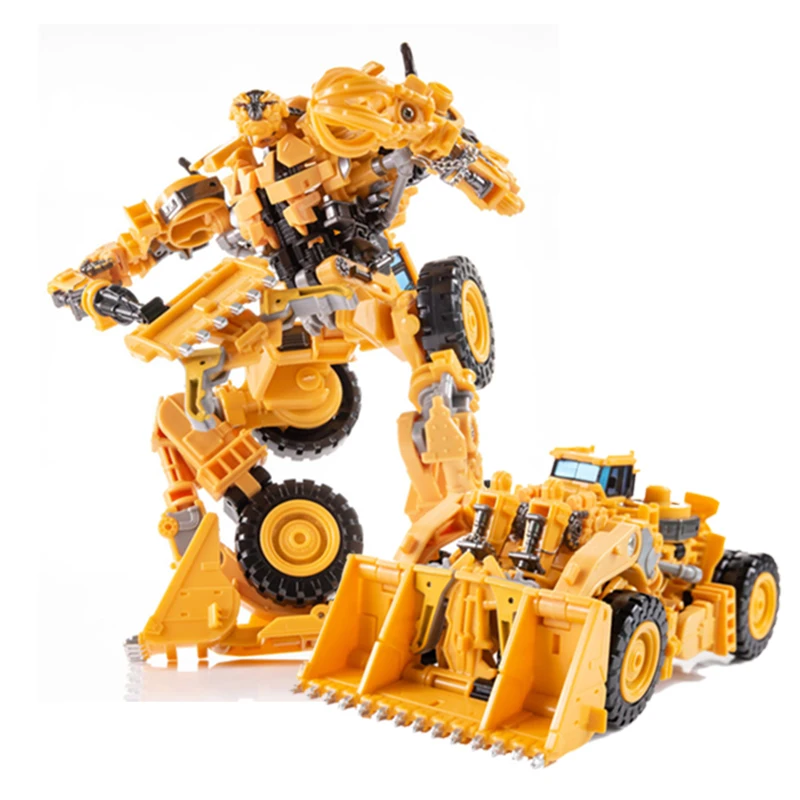 

AOYI SS Transformation DD02 Devastator Fine Coating Scrapper Roaring Rampage Hook Yellow Bulldozer Action FIgure Robot In Stock