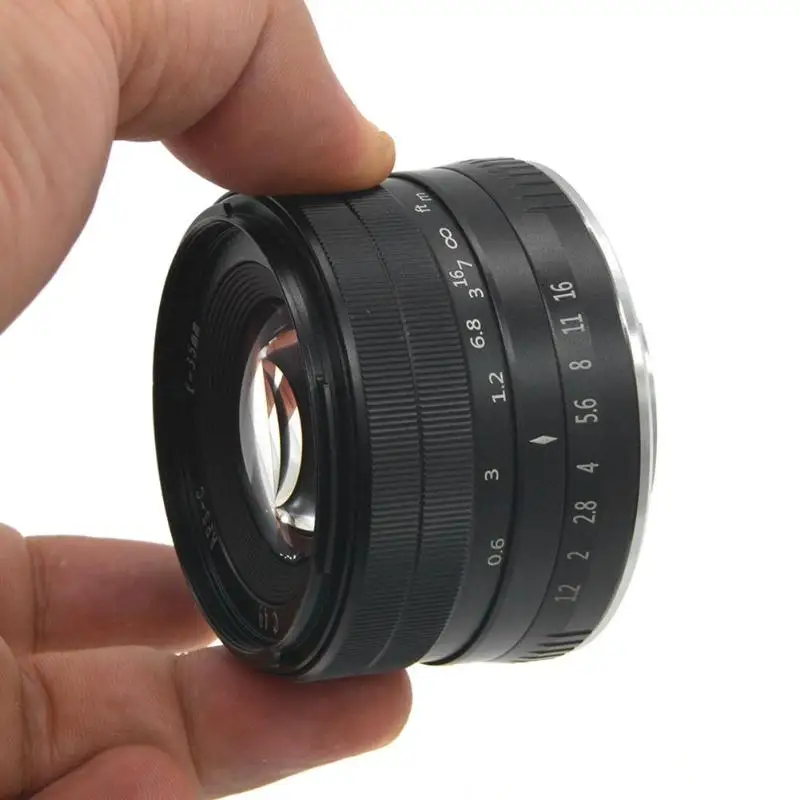 35 мм F1.6 APS-C ручной алюминиевый объектив камеры для Fuji X Крепление X-A1 X-A10 фиксированный немасштабирующийся маленький и сильный красивый хорошая работа