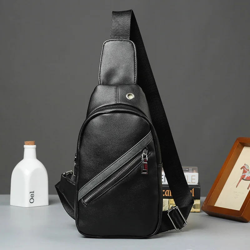 New Fashion Men's Chest Bag Casual Men's Waist Bag Can Be One Shoulder Back Backpack Fashion Trend Bag photo